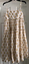 New J Crew Tie Back Tiered Sundress Gathered Block Print NWOT in package Sz 2