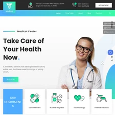 Medical Service Website Design with Free VPS Web Hosting and Installation