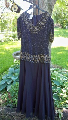 black evening dress size 16