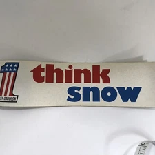 Vintage Harley-Davidson Snowmobile Bumper Sticker 