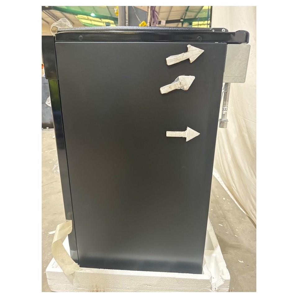 Stove Richmond 60cm Dual Fuel Range Cooker 4 Burner Gas Hob Black 600DF