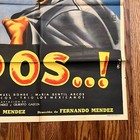 2 horizontal Mexican movie posters 1955: VAYA TIPOS..! & TRES BRIBONES 36” X 53” — photo 6