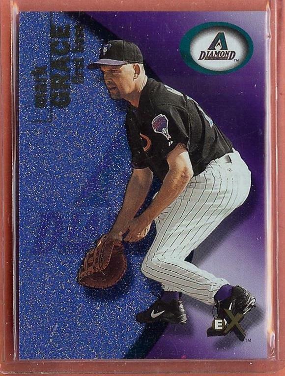 2001 FLEER E-X ESSENTIAL CREDENTIALS MARK GRACE 025/299!!