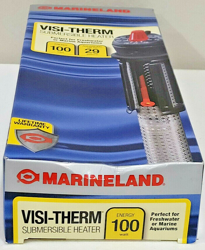 MARINELAND Visi-Therm Submersible Aquarium Heater 100 Watt 29 Gallon  ML90640 NEW | eBay