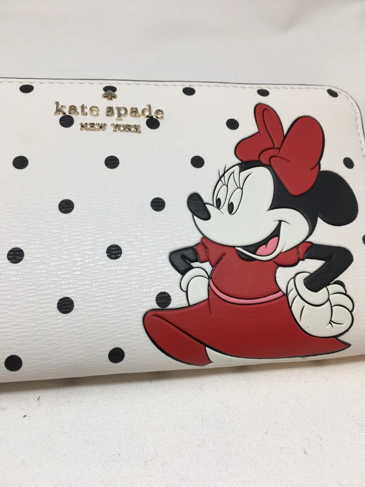 CARTERA CONTINENTAL GRANDE DISNEY X KATE SPADE NEW YORK MINNIE MOUSE - NUEVA CON ETIQUETAS Foto 4 de 4