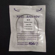 Dental Orthodontic Reverse Curve Arch Wire Niti Super Elastic Round