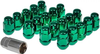 82-02 CAMARO Z28 RS FIREBIRD TA NEW LUG NUTS GREEN ACORN DESIGN STYLE 711-335F