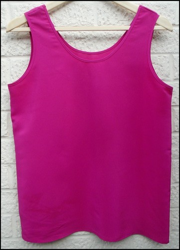 Vintage 1980s top ST MICHAEL cerise vest camisole fits size 10 UK - Picture 2 of 5