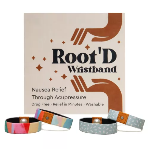 Root'd Anti Nausea Wristband | Motion Sickness Bands Morning Sickness Relief ...