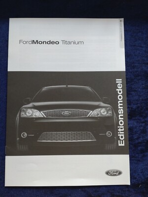 FORD Mondeo Titanium Preisliste 01.07.2004