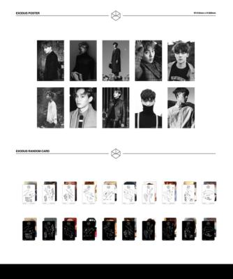 EXO- Exodus (Chinese Ver) KAI Cover + Store Gift Photos