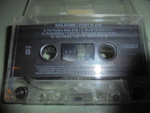 NAILBOMB Point Blank Cassette Tape 1994 Industrial Thrash Metal Rare - Picture 7 of 7