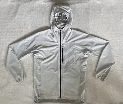 Adidas Terrex Agravic RAIN.RDY Jacket Men's Medium Light Silver FK0507 Packable