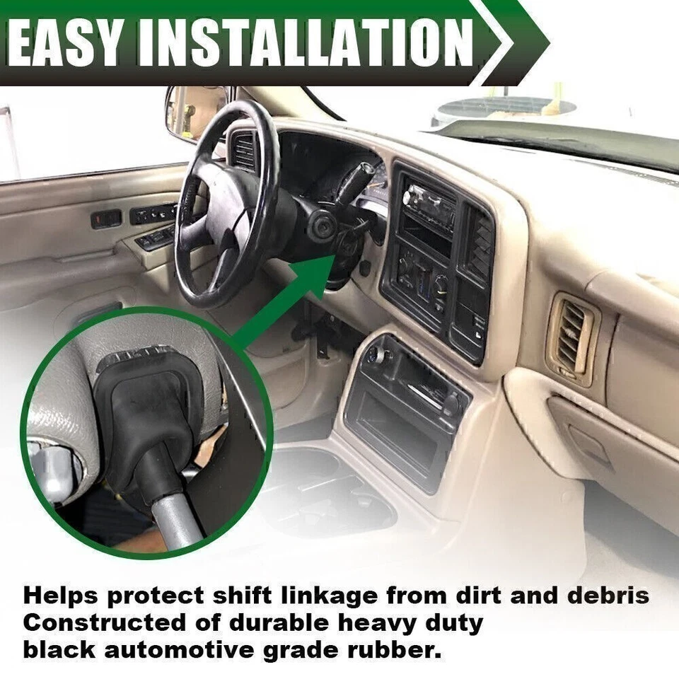 #26093753 Shifter Boot Steering Column Mounted Black for Cadillac Chevy GMC - Image 4 of 4