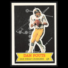 Dan Fouts #10 1984 Topps Footall Stars San Diego Chargers Football Card NFL NM