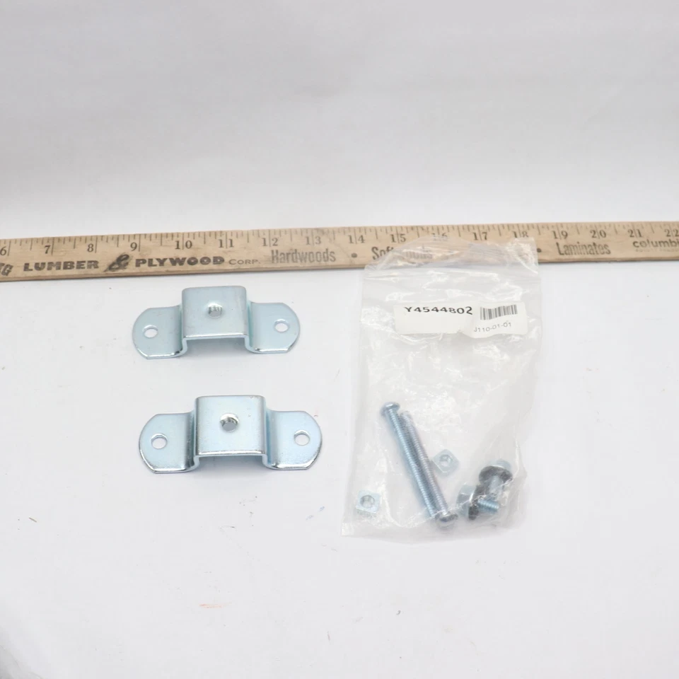 Lazo de mango de maletero de borde recto acero níquel 3/4" Y4544802 - sin clavos Foto 2 de 4