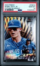 2024 TOPPS FINEST KANSAS CITY ROYALS BOBBY WITT, JR. FUTURE SO BRIGHT PSA 10