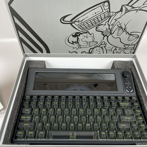 Ajazz AKP846 Mechanical Gaming Keyboard 10" Touchscreen Transparent Keycaps NEW - 第 2/9 張圖片