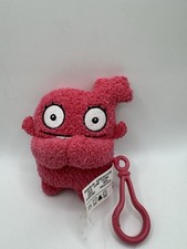 Hasbro Ugly Dolls Moxy To-Go Stuffed Plush Toy 5" Keychain Backpack Clip Pink