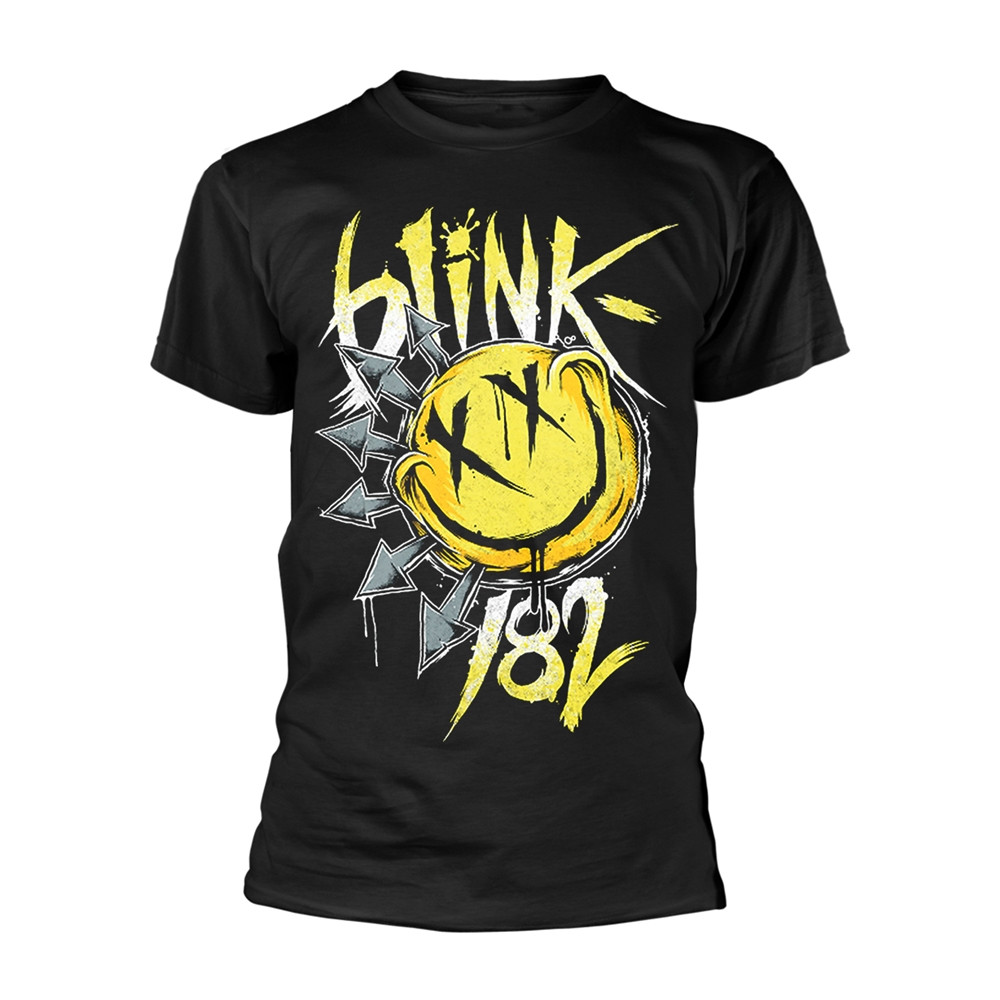 ЧЕРНАЯ футболка BLINK 182 - BIG SMILE X-Large 5690₽
