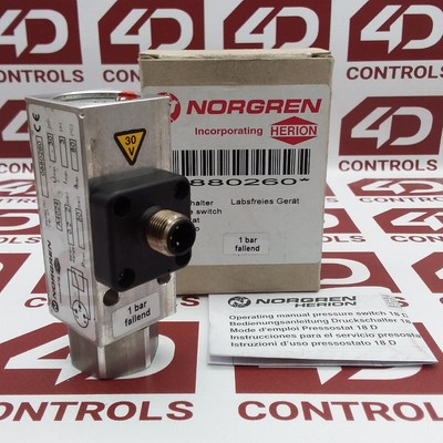 0880260 | Norgren | Pressure Switch, Herion, Gases/Liquids, Opened