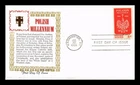 US COVER POLAND MILLENNIUM FIRST DAY ISSUE KHOL KRAFT CACHET