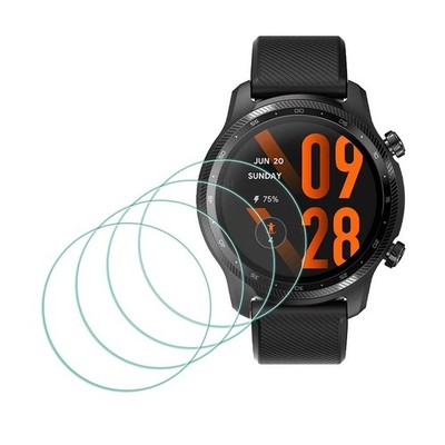 Screen Protector for TicWatch Pro 5/ Pro 3/ Pro 3 Ultra [4 Pack] Tempered Gla...