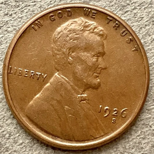 1926-S  Lincoln Wheat Cent - (VF) Very Fine - Higher Grade  ~ B590