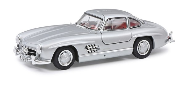 Schuco 450045000 – 1:18 Mercedes-Benz Mb 300 Sl FlüGeltüRen, Silber-image