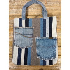 Y2K Bag Purse Upcycled Denim Handmade Reworked Jeans Pocket Indie Grunge Retro