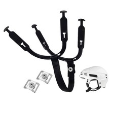 1 Set Hockey Helmet Chin Strap with 2 Stainless Steel Single Strengthened Sna...