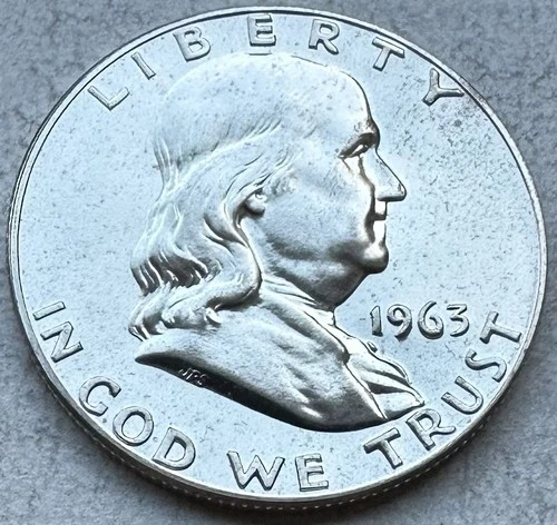 1963 Proof Franklin Half Dollar 90% Silver-INV#8357