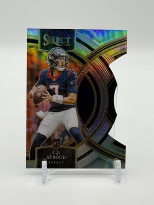 2023 Panini Select - Premier Level C.J. Stroud #183 Silver Prizm Die-Cut (RC)