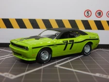 2008 Dodge Challenger Sublime SRT Black Roof SCCA Track Day 1/64 Diorama Replica