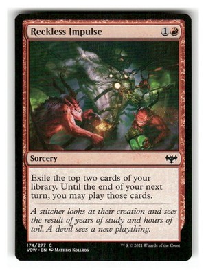 Reckless Impulse 174 Common Innistrad: Crimson Vow Magic: The Gathering NM