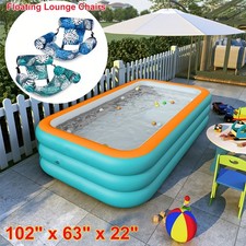 Family Inflatable Swimming Pool ,Inflatable Pool Floats Floating Lounge Chairs