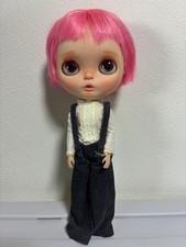 Custom Blythe Doll Artist Made Pink Hair Freckles Unique OOAK