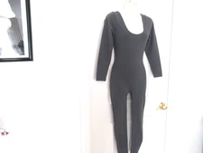 ONE STEP AHEAD Charcoal Bodysuit Full Length Size M  NEW Retail $88