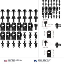 35PCS Engine Under Cover Splash Shield Guard Body Bolts, Bumper Fender Liner ...