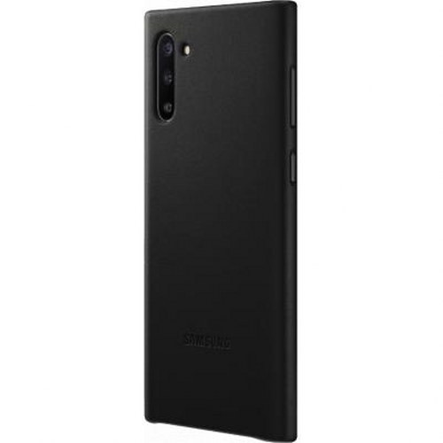 Coque rigide en cuir EF-VN970LB Galaxy Note10 de Samsung, étui élégant noir