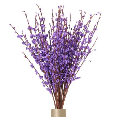 12Pcs Tall Jasmine Flower for DIY Floral Art Plant(Lavender Mist)