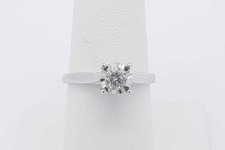 0.5cttw Diamond Ring In 10k White Gold 2.8 Gr...