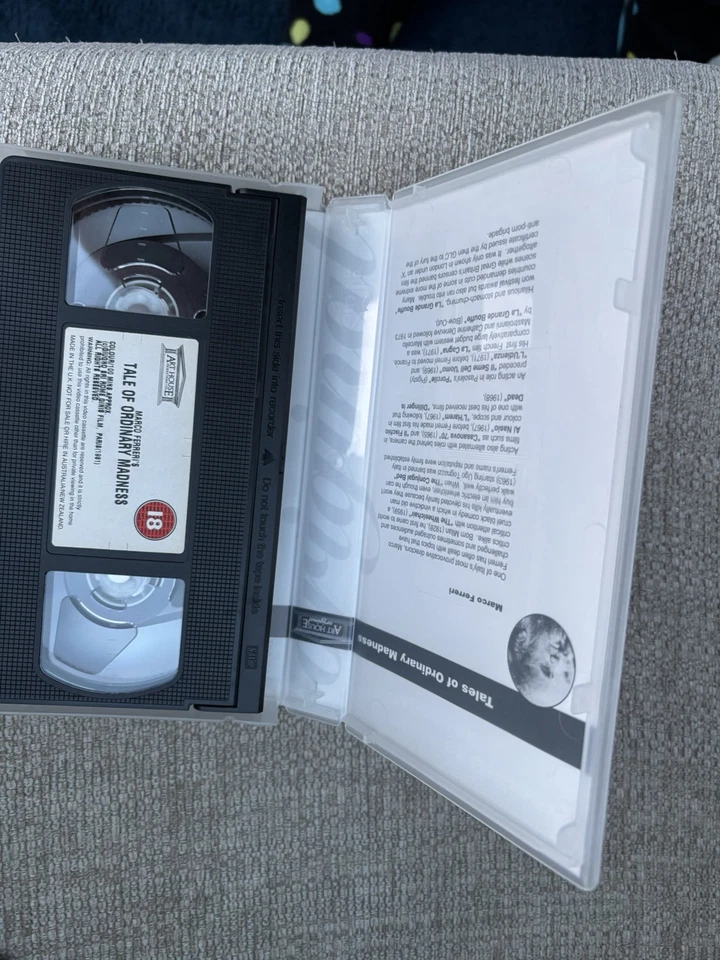 TALES OF ORDINARY MADNESS, A Film By Marco Ferreri  [VHS ]VIDEO - Image 3 of 4