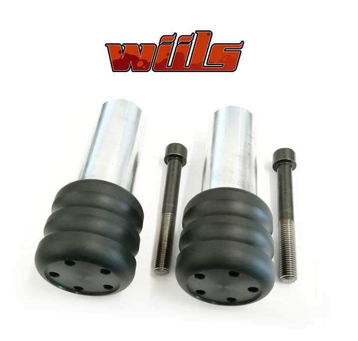 Tampons protection noir et supports Wiils d'ingénierie pour Yamaha YZF-R1 2004