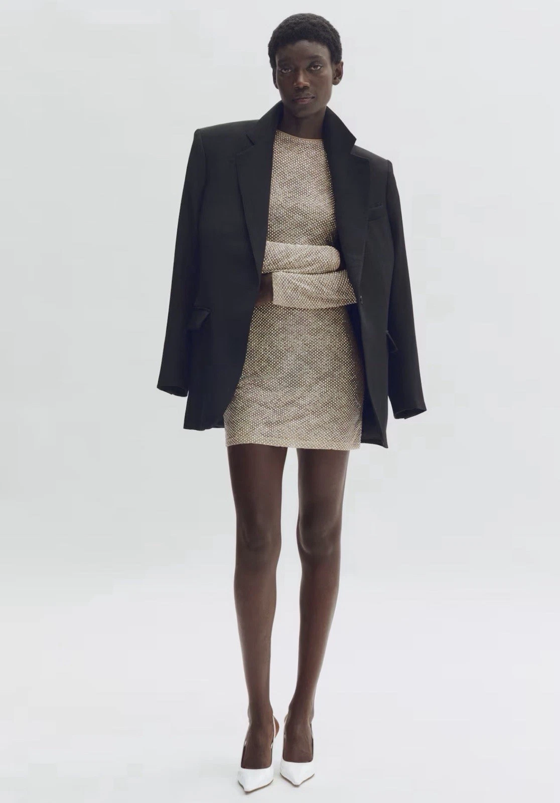 Stella McCartney — stella mccartney hm EMBELLISHED LACE MINI DRESS Size M