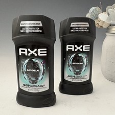 2x Axe Apollo Antiperspirant Deodorant Stick 48 Hr Sweat/Odor Protection 2.7 Oz