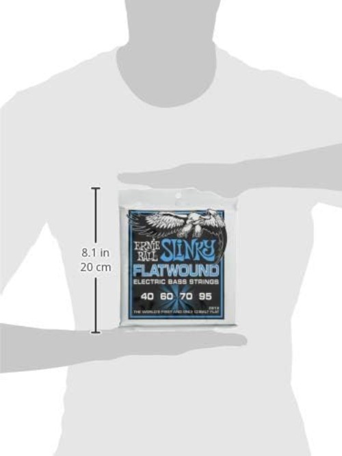 Cobalt Extra Slinky Flatwound Bass Guitar Strings 40-95 Gauge for Superior Tone