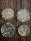 Historic Colorado Mining Lot of 4 1 oz .999 Fine Silver Bullion Rounds 1888
