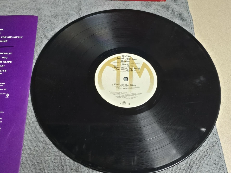 JANET JACKSON CONTROL 1986 Vinyl LP A&M SP-3905 Nasty What Have You Done For Me - Image 3 of 4