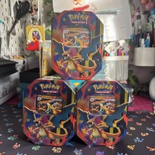 Pokemon TCG Mega Charizard Y Ex Tin x3 All New & Sealed